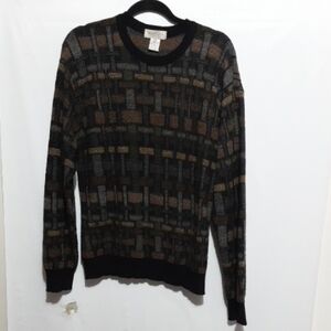 TRICOTS‎ ST RAPHAEL Men's L MERINO WOOL Multicolor Vintage  Sweater